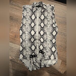 Forever 21 snake print body suit